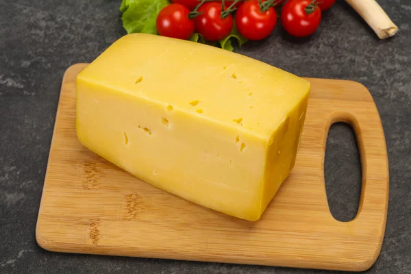 Swiss Hard Amarillo Sabroso Ladrillo Queso — Foto de Stock