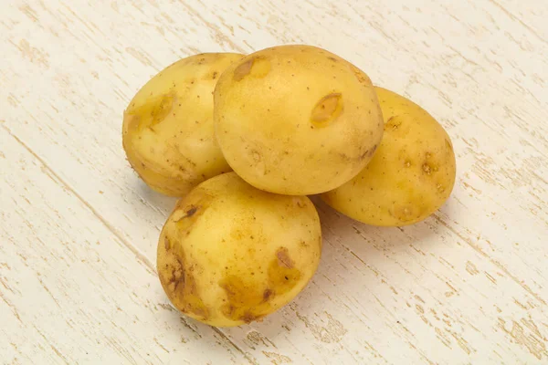Junge Saisonale Kartoffelhaufen Zum Kochen Bereit — Stockfoto