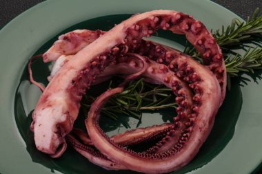 Biberiyeli lezzetli ahtapot dokunaçları