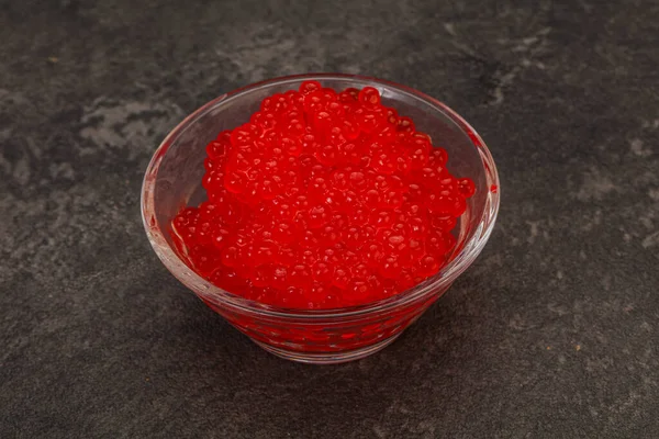 Luxury Red Salmon Caviar Bowl — Stock Photo, Image