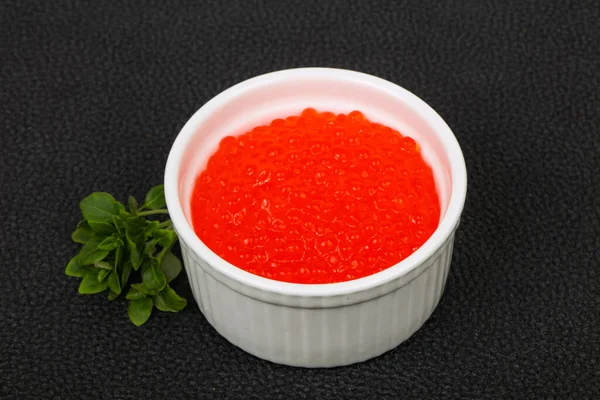 Caviar Rojo Lujo Tazón —  Fotos de Stock