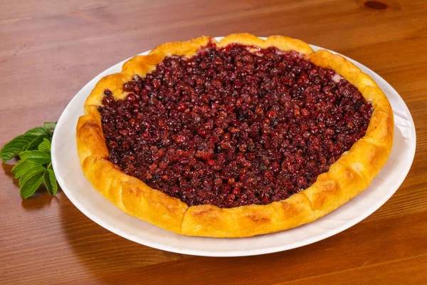 Homemade tasty Pie with sweet cowberry