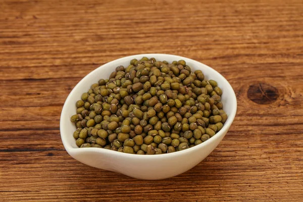 Vegetarian Cuisine Dry Green Lentil Cooking — Stock Photo, Image