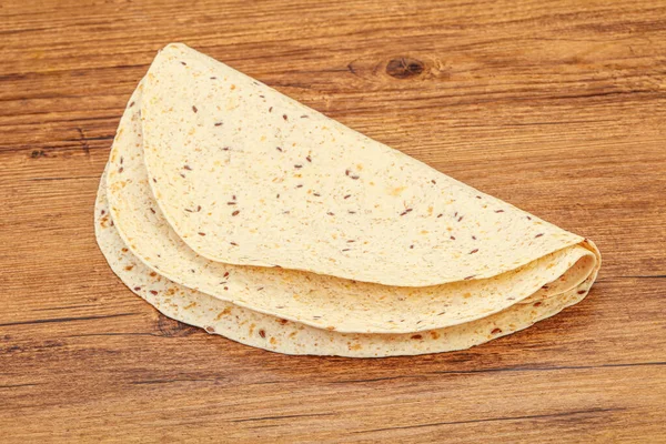 Mexikanska Köket Tortilla Tjockt Bröd Med Flingor — Stockfoto