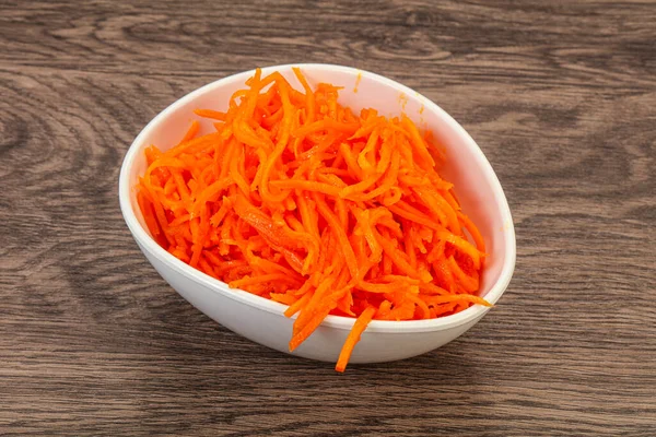 Spicy Korean carrot in the bowl