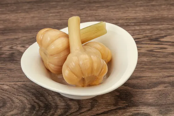 Marinated Young Garlic Bowl — Stock Photo, Image