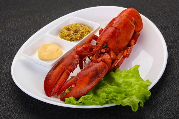 Luxury Lobster Sauces Ready Eat Stock Picture