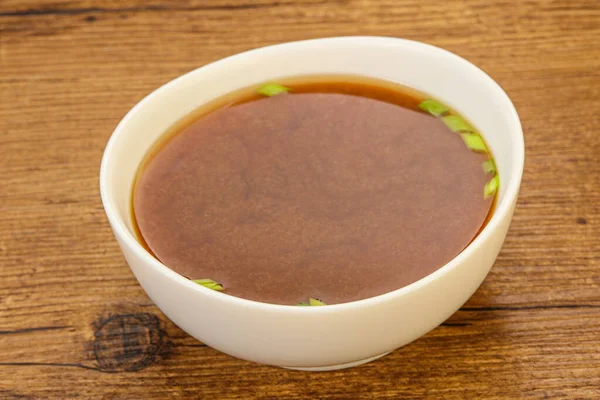 Japońska Tradycyjna Zupa Miso Serem Tofu — Zdjęcie stockowe