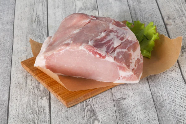 Rohes Stück Schweinefleisch Zum Kochen Bereit — Stockfoto