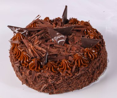 Kremalı lezzetli kek çikolatası.