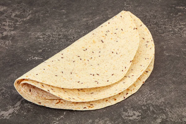 Μεξικάνικη Κουζίνα Tortilla Χοντρό Ψωμί Δημητριακά — Φωτογραφία Αρχείου