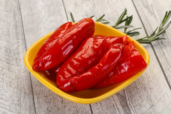 Pimiento Rojo Escabeche Con Aceite — Foto de Stock