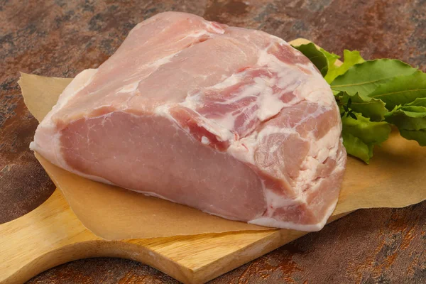 Rohes Stück Schweinefleisch Zum Kochen Bereit — Stockfoto