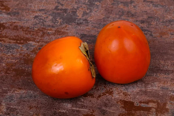 Doce Saboroso Rioe Caqui Fruta — Fotografia de Stock