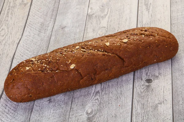 Crust Hot Black Loaf Bread — Stock Photo, Image