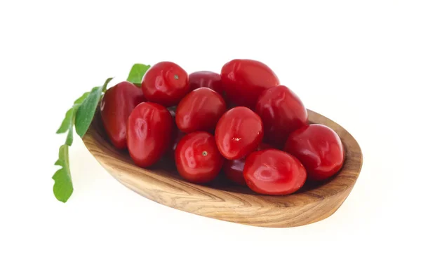 Sladká Červená Cherry Rajčata Misce — Stock fotografie