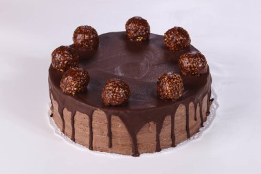 Kremalı lezzetli kek çikolatası.