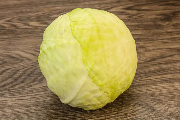 Fresh White Ripe Cabbage Ready Cooking — Stock Photo, Image