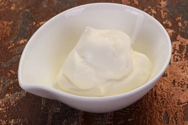 Dairy Product Sour Cream Bowl — Stock Photo, Image