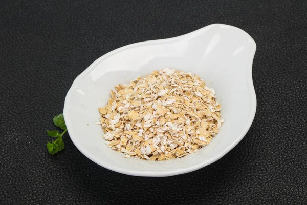 Avena Cruda Bowl Para Desayuno — Foto de Stock