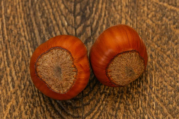 Due Maturi Gustosi Integrali Nocciola Nocciola — Foto Stock