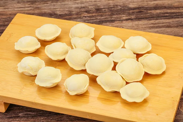 Dumplingar Rått Kött För Matlagning — Stockfoto