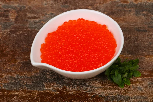 Luxury Red Caviar Bowl — Stock Photo, Image