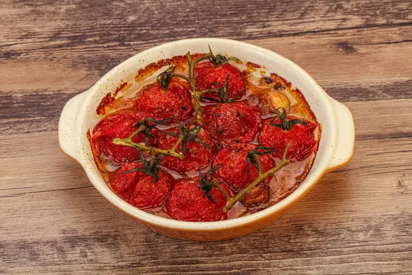 Tomates Cereja Assados Com Azeite — Fotografia de Stock