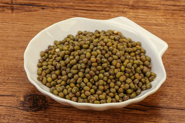 Vegetarian Cuisine Dry Green Lentil Cooking — Stock Photo, Image