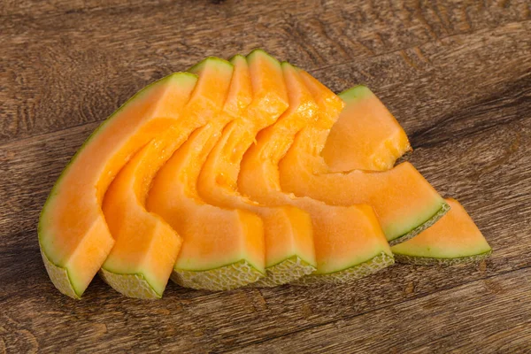 Tranchés Savoureux Melon Jaune Sucré Tranché — Photo