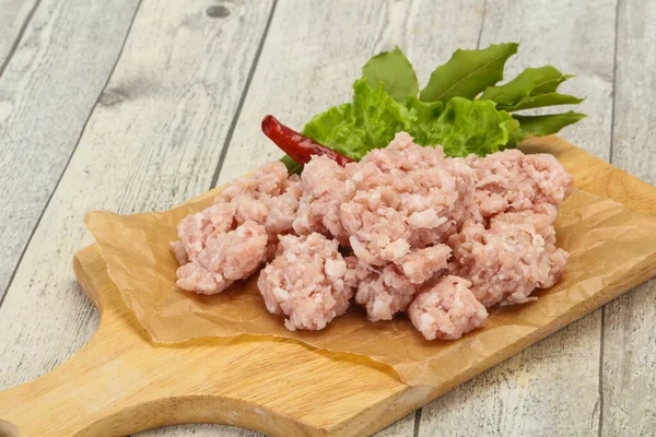 Hausgemachtes Schweinehackfleisch Zum Kochen Bereit — Stockfoto