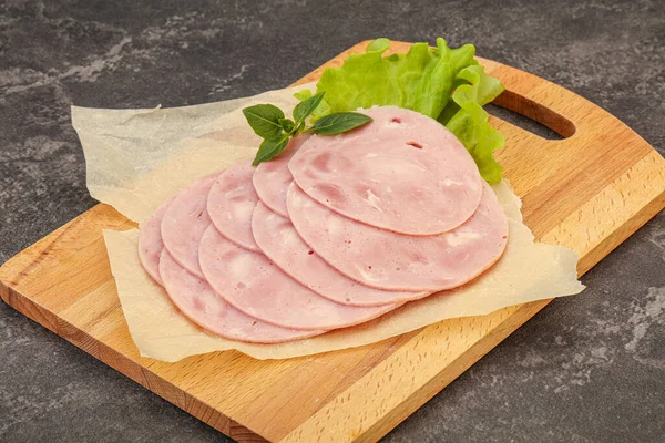 Slised Ham Pork Snack Board — Stock Photo, Image