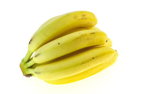 Banana Heap Isolado Fundo Branco — Fotografia de Stock