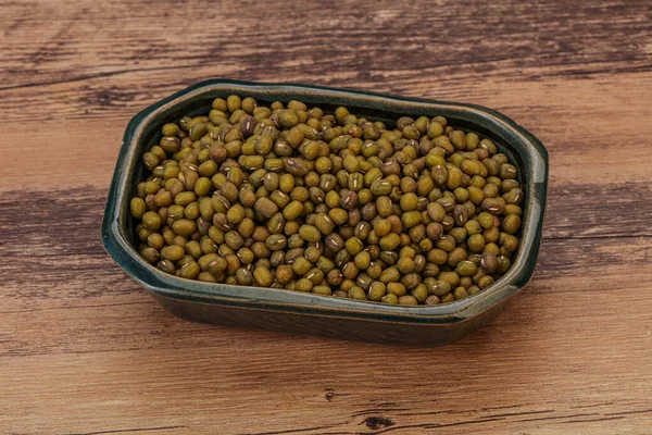 Vegetarische Küche Trockene Grüne Linsen Zum Kochen — Stockfoto