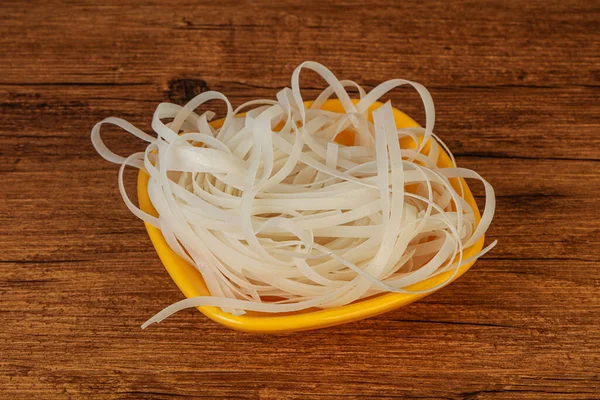 Gekochte Reisnudeln Zum Kochen Bereit — Stockfoto