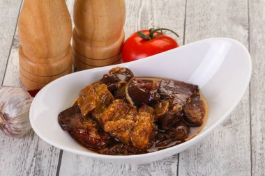 Eggpant snack - imam bayaldy domates ve biber ile