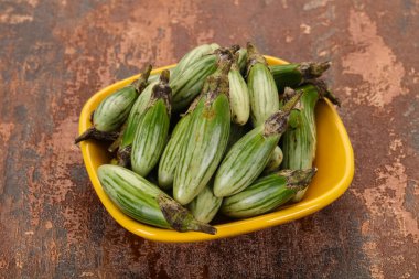 Kasede yeşil Asyalı patlıcan