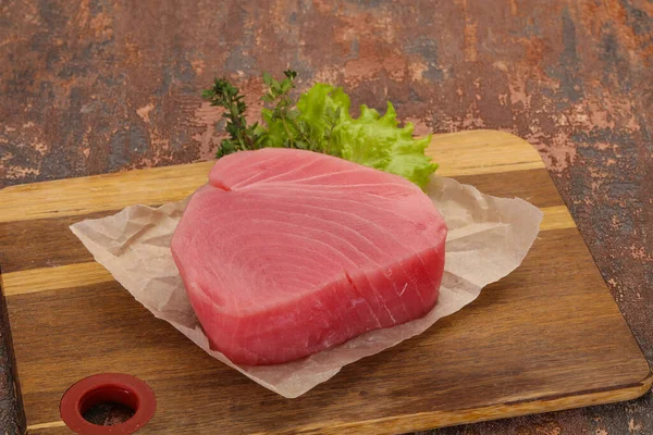 Rauwe Tonijnsteak Klaar Koken — Stockfoto