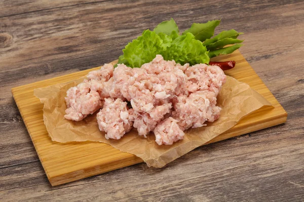 Hausgemachtes Schweinehackfleisch Zum Kochen Bereit — Stockfoto