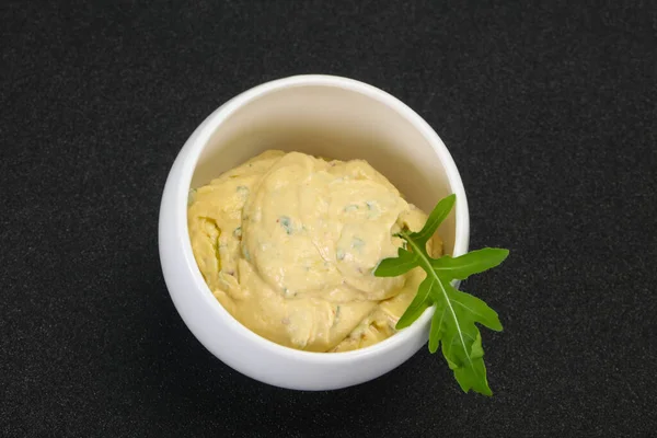 Collation Houmous Huile Olive Aux Herbes — Photo