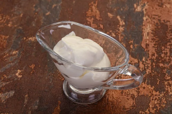 Dairy Product Sour Cream Bowl — Stock Photo, Image