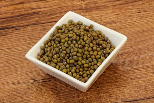 Vegetarian Cuisine Dry Green Lentil Cooking — Stock Photo, Image