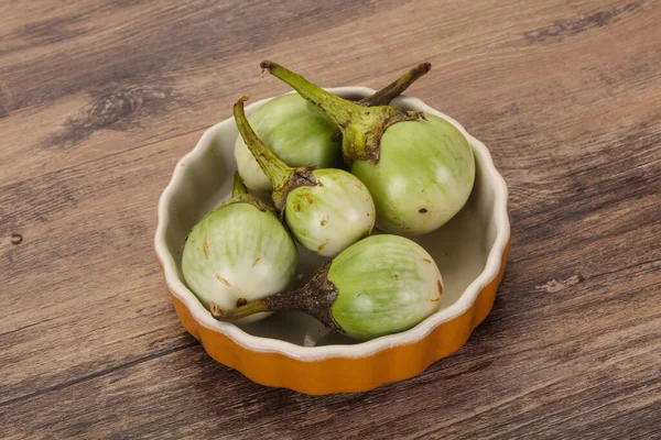 Asian Small Green Eggplant Ready Cooking — Stock Photo, Image