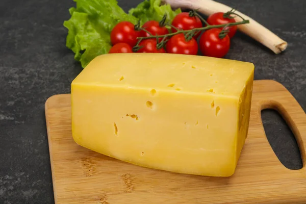 Swiss Hard Giallo Gustoso Mattone Formaggio — Foto Stock