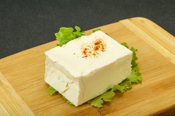 Görög Hagyományos Lágy Feta Tejsajt — Stock Fotó