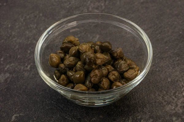 Tasty Marinated Capers Bowl — Stock Photo, Image