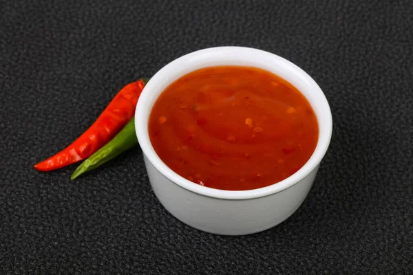 Sweet Spicy Chilli Sauce Bowl — Stock Photo, Image