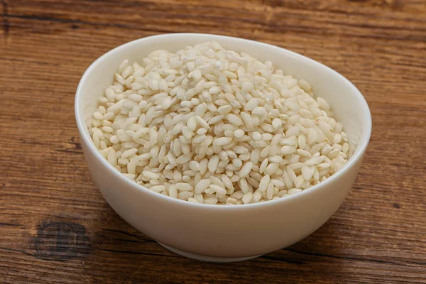 Arroz Arborio Italiano Cru Para Risotto — Fotografia de Stock