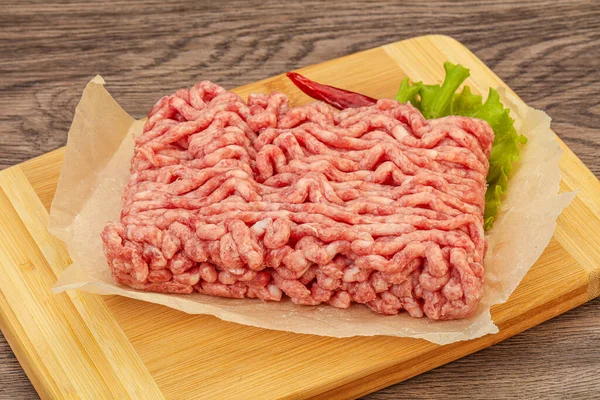 ミンチ肉 豚肉と牛肉 料理のために — ストック写真