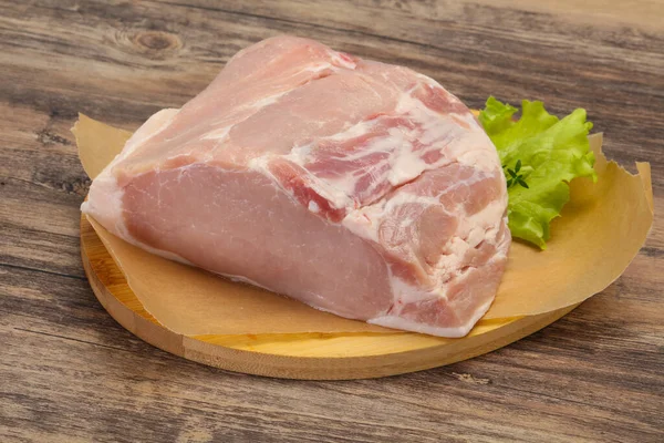 Trozo Carne Cerdo Cruda Listo Para Cocinar —  Fotos de Stock